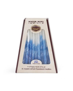 Blue and White Wax Hanukkah Candles Default Category