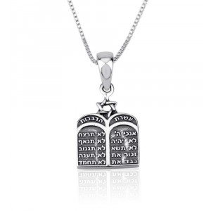 Mezuzah Pendant for Worship Made from Sterling Silver
 Israeli Jewelry Designers
