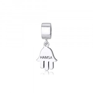Hamsa Charm in Sterling Silver Artistas y Marcas