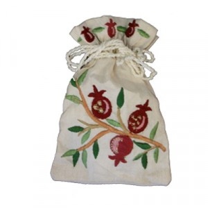 Yair Emanuel Havdalah Spice Bag and Cloves with Pomegranate Design Shabat