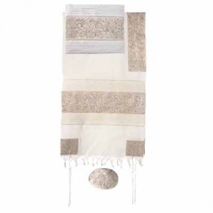 Yair Emanuel Matriarchs In Silver Cotton Embroidered Tallit Talitot
