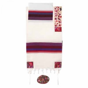 Yair Emanuel Colourful Matriarchs Cotton Embroidered Tallit Talitot