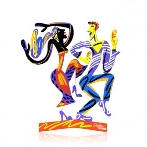 David Gerstein Dancers Sculpture Israeli Art