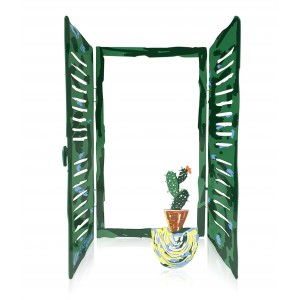 David Gerstein Cactus Window Sculpture Decoración para el Hogar 