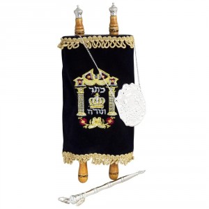  Large  Deluxe Replica Torah Scroll Ocasiones Judías