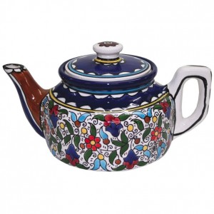 Teapot with Anemones Flower Motif Default Category