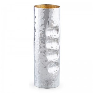 Hammered Sterling Silver Cylinder Netilat Yadayim Washing Cup by Bier Judaica Artistas y Marcas