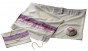 Women’s Tallit with Pink Stripes and Ribbon by Galilee Silks