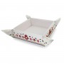 Yair Emanuel Folding Basket with Pomegranate Embroidery 